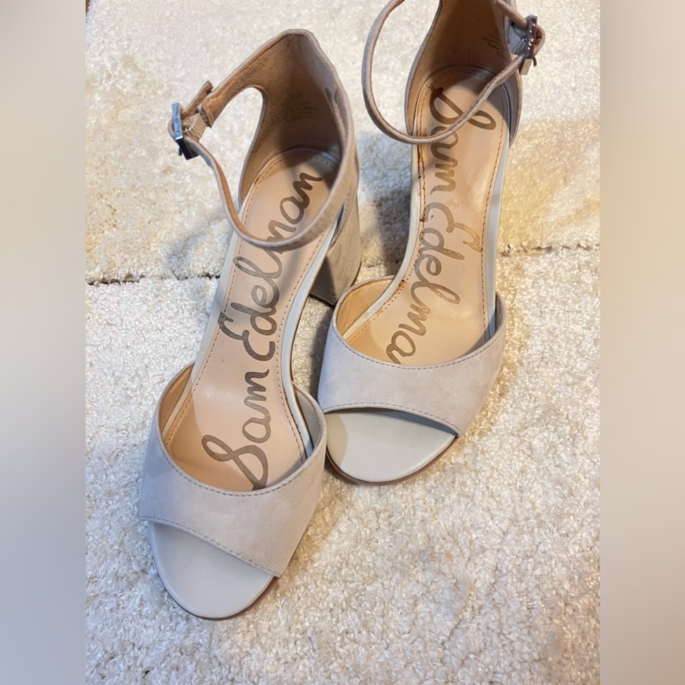 Sam Edelman Susie Suede Sandal with Block Heels